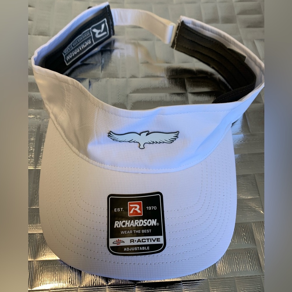 Raven Golf Club At Three Peaks Visor NICE w/ Brow Liner Adjustable White